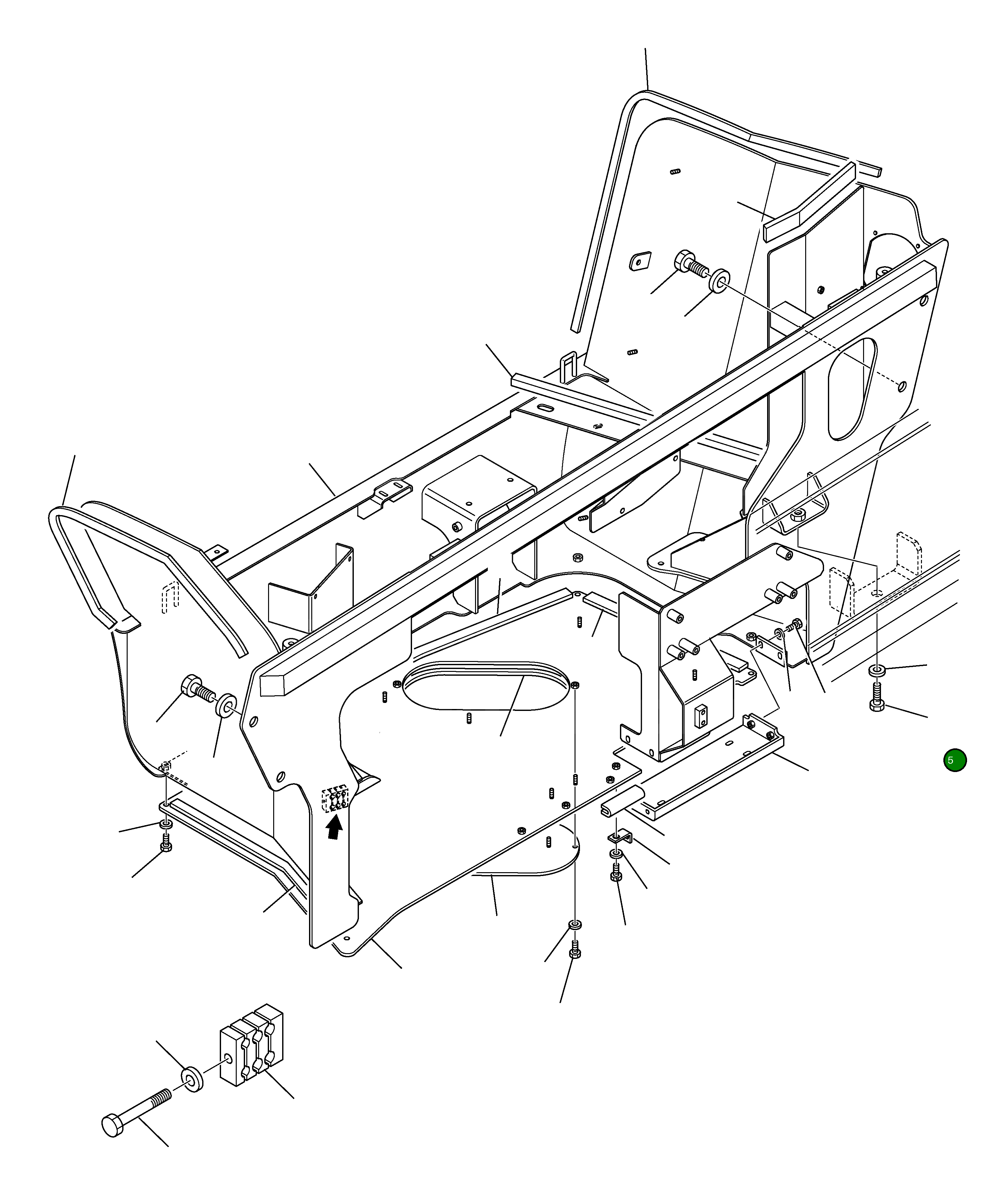 Болт 37A-09-13189 Komatsu