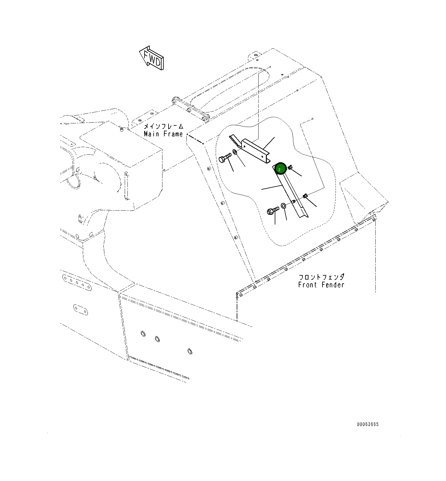Крышка 561-84-84250  Komatsu