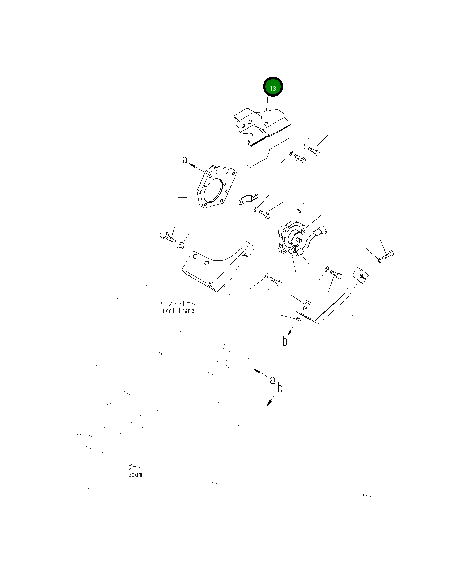 Крышка 418-U94-5280 Komatsu