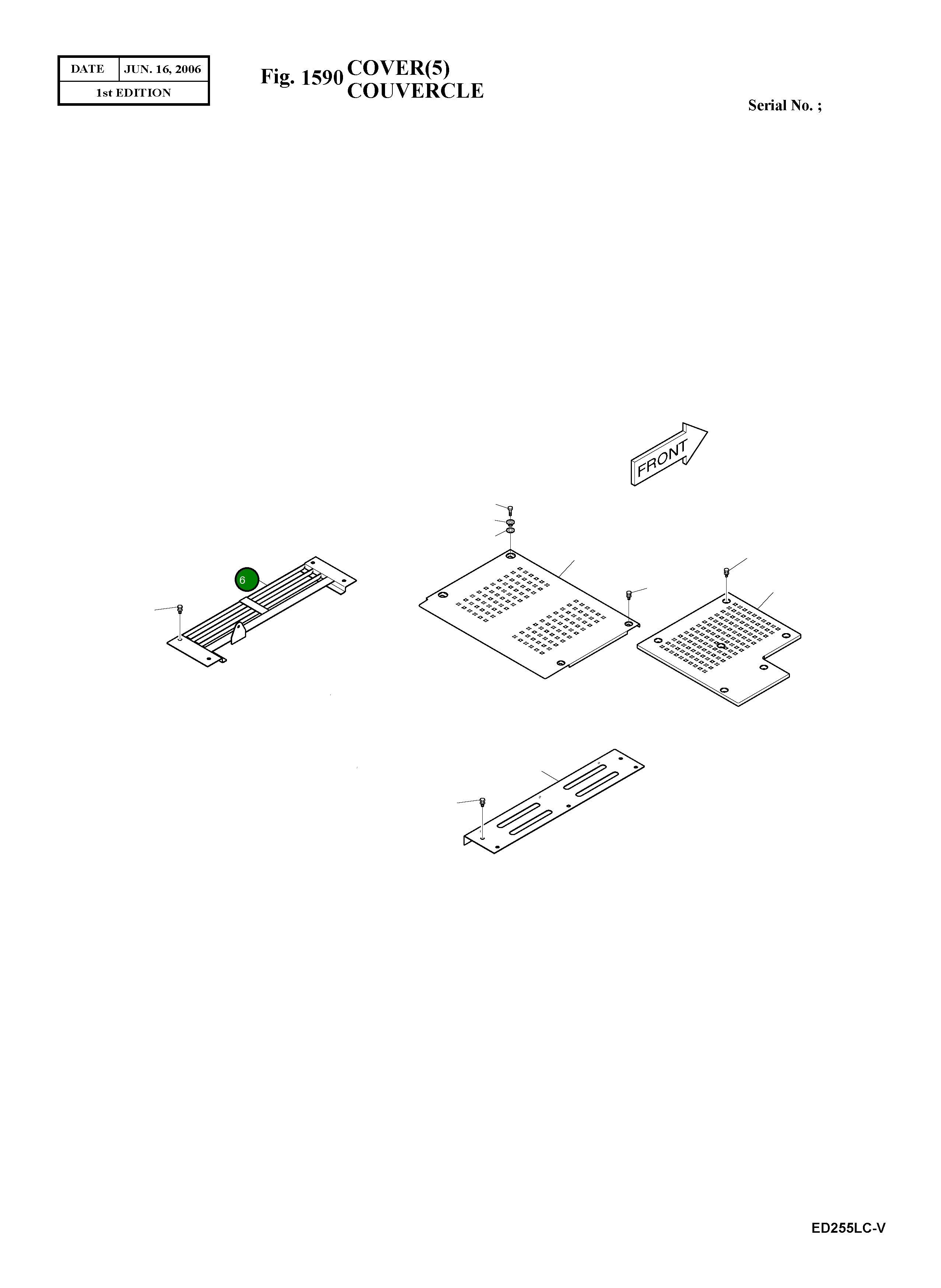 Крышка 621-02012B  Komatsu