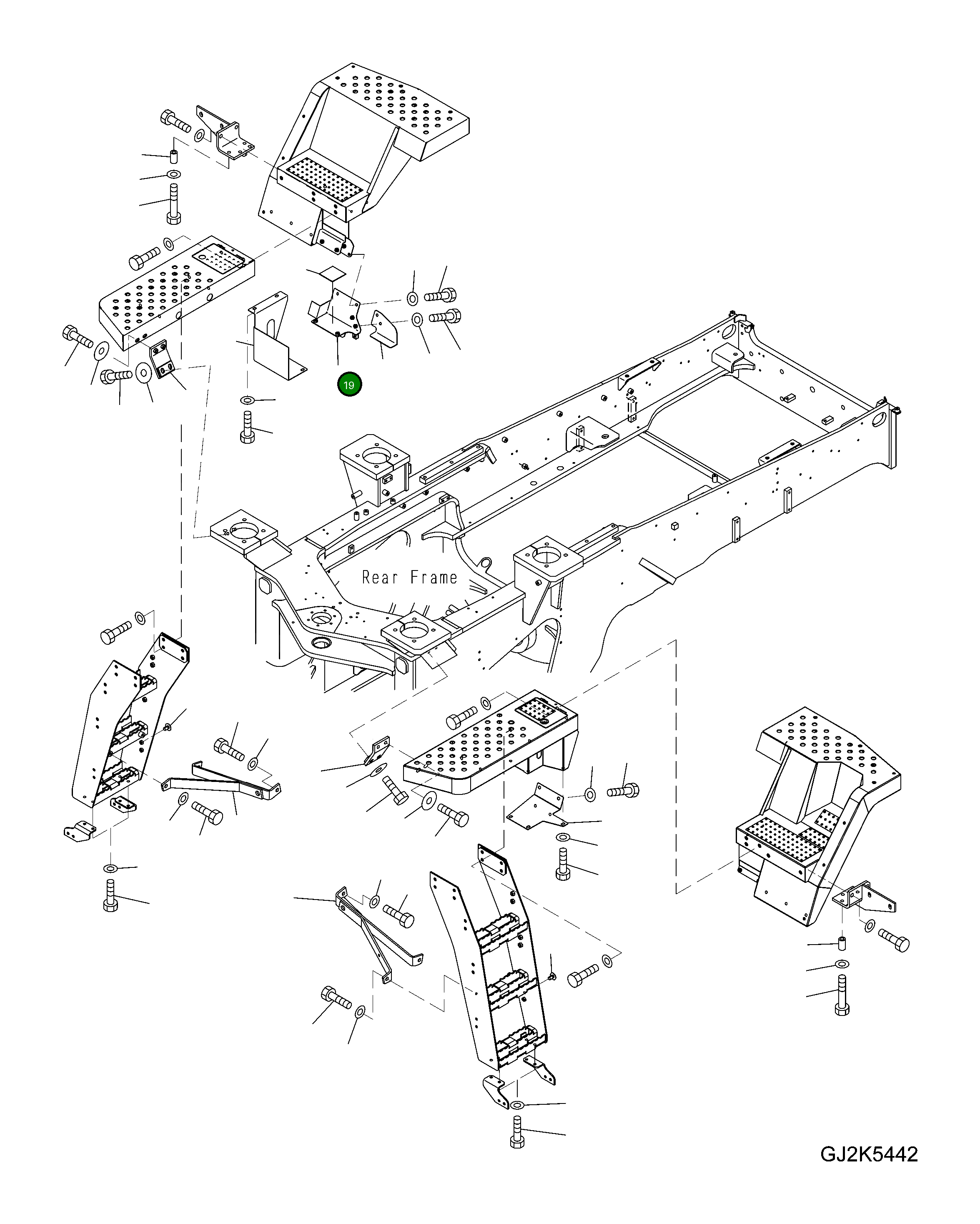 Крышка 424-54-H4531  Komatsu