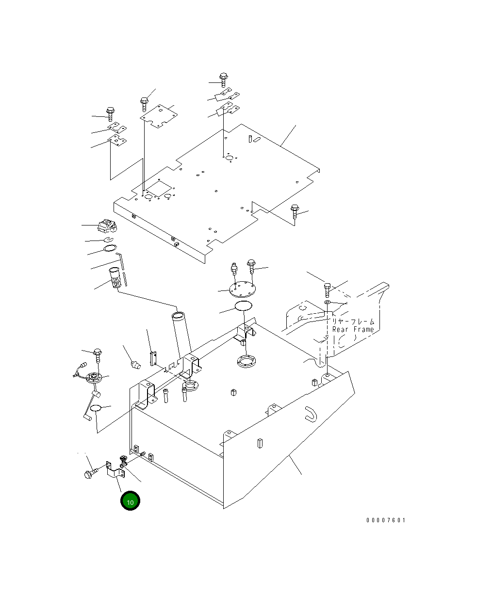 Крышка 41E-04-11211 Komatsu