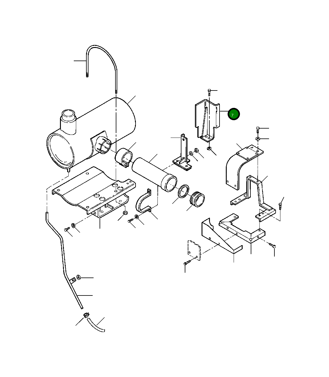 Крышка 207-01-68390 Komatsu