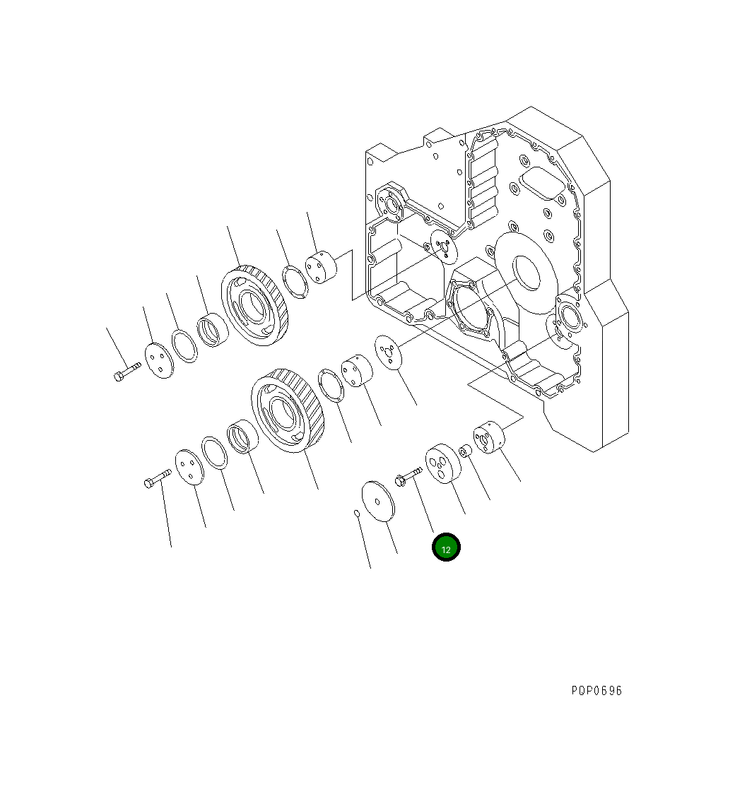 Болт CU3882922 Komatsu