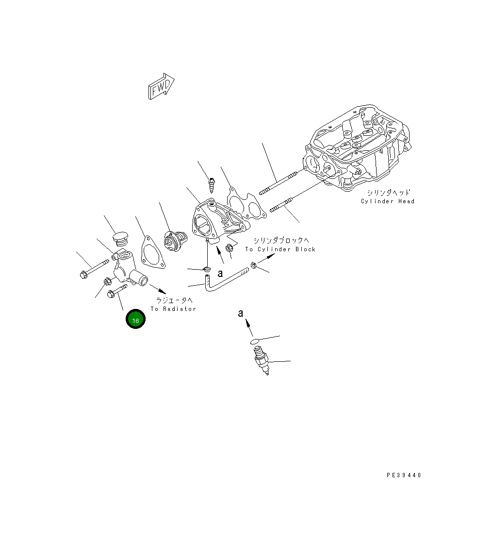 Болт HD957010606508 Komatsu