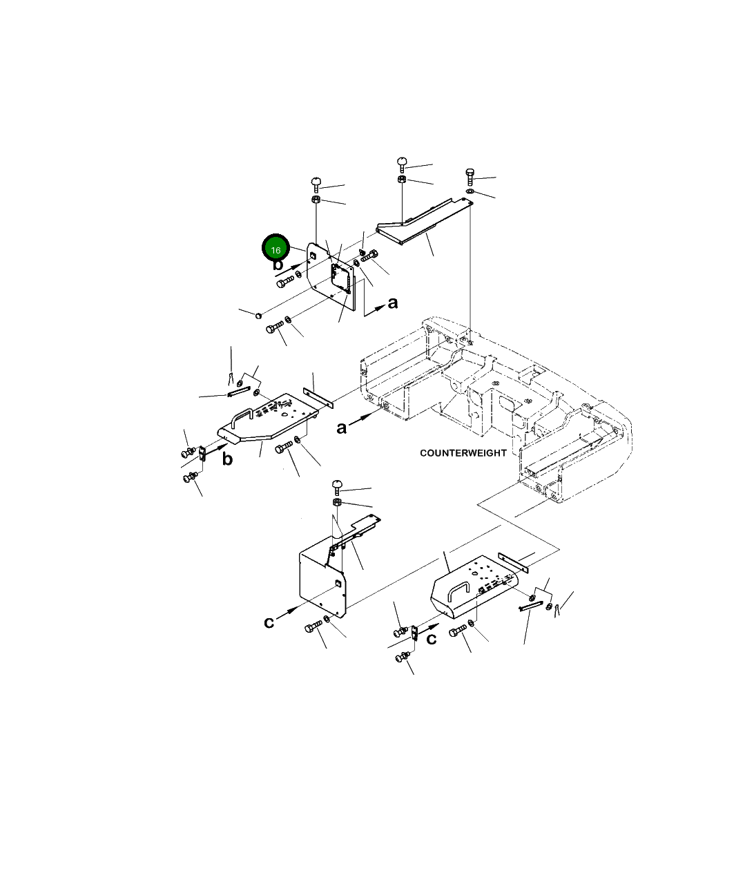 Крышка 423-06-58430  Komatsu