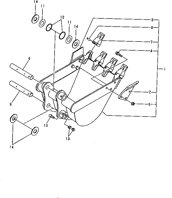 Кольцо уплотнительное (O-Ring) YM172983-86170  Komatsu