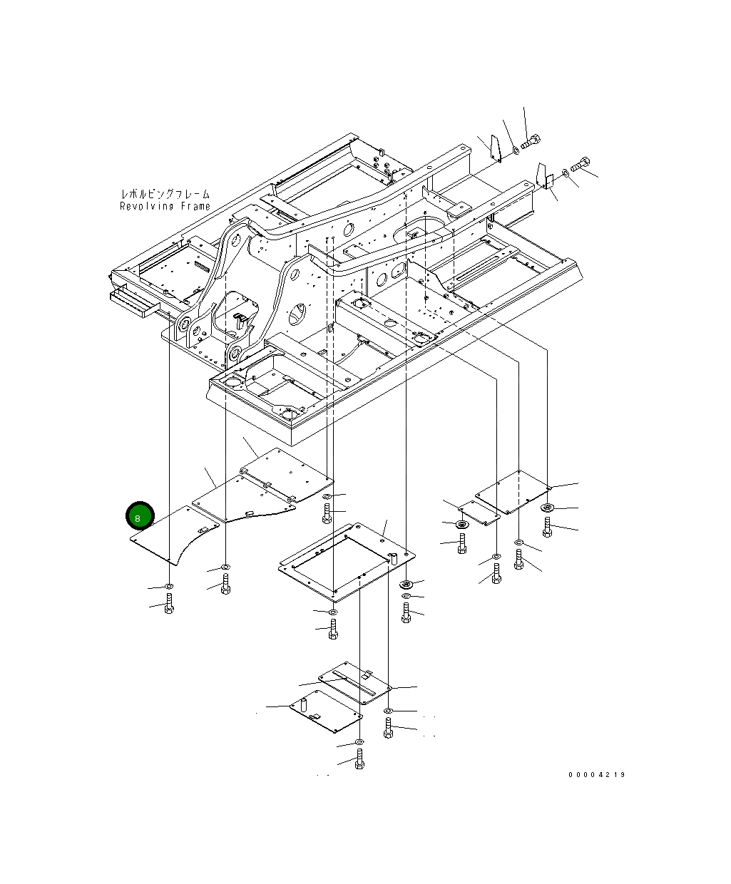 Крышка 206-54-71190  Komatsu