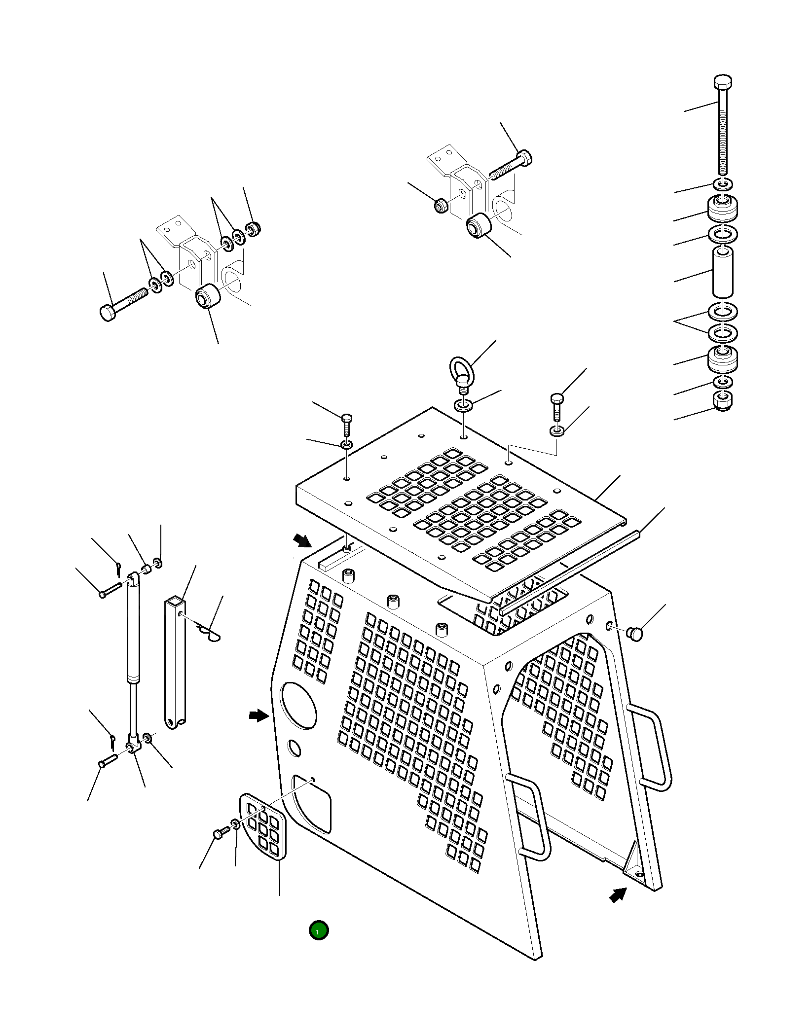 Крышка 332205664 Komatsu