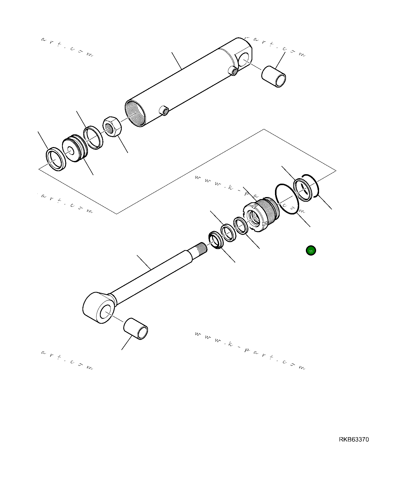 Кольцо уплотнительное (O-Ring) 37B-09-11619 Komatsu