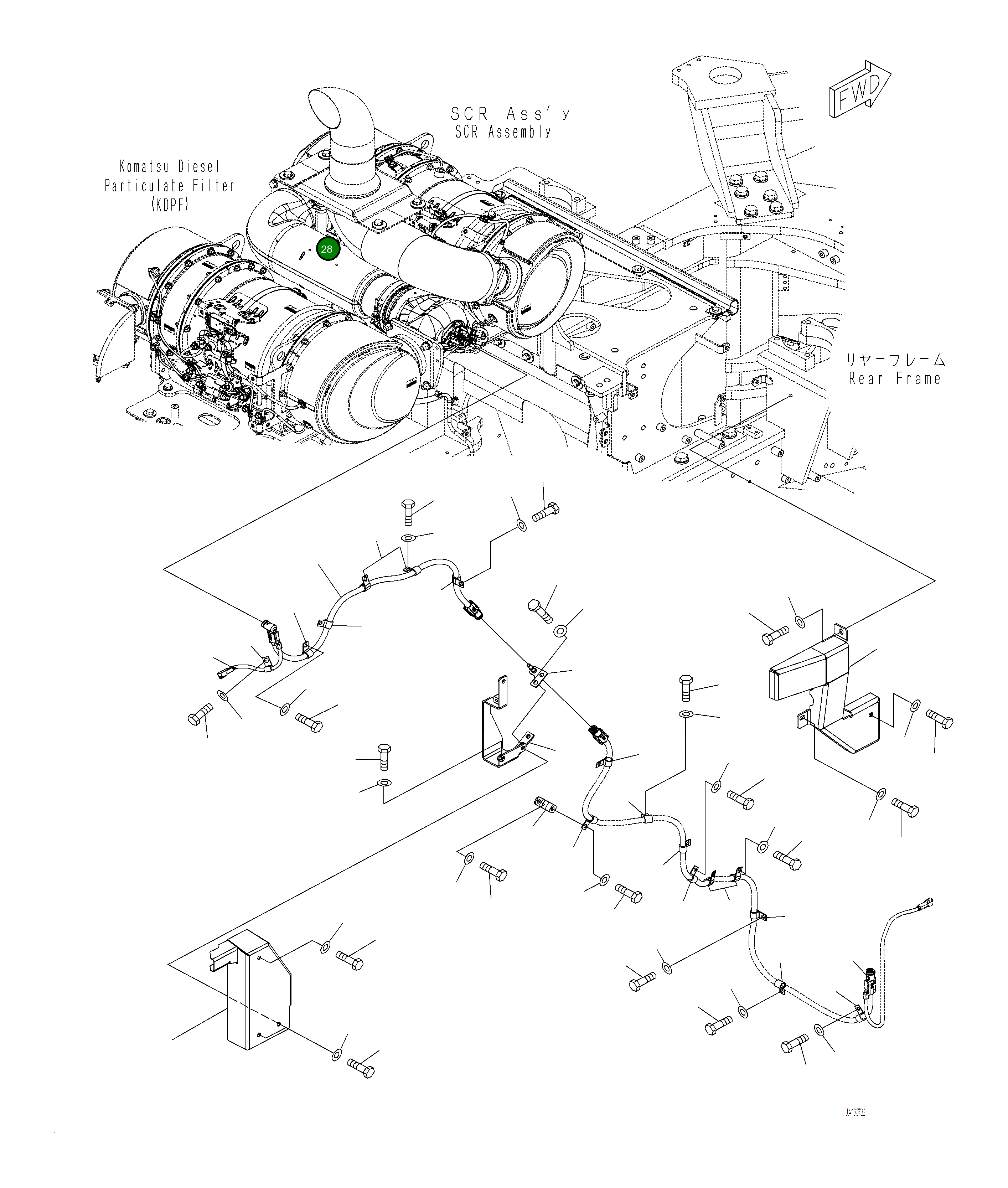 Крышка 421-02-61211 Komatsu