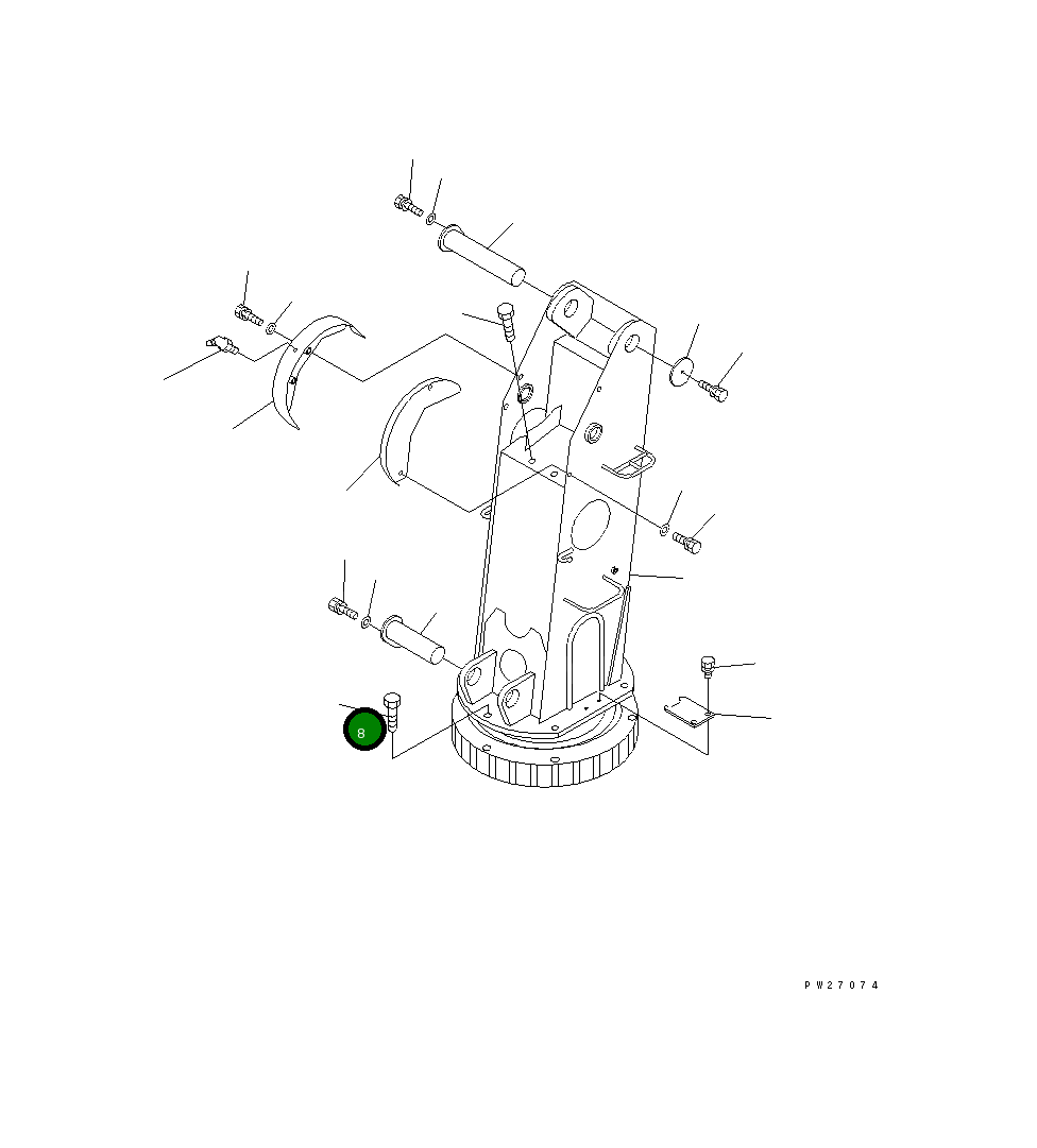 Болт UN08H651060 Komatsu