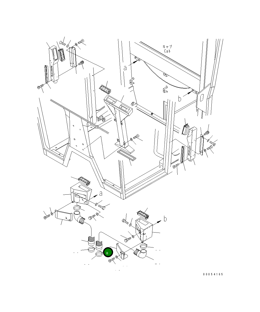 Крышка 23B-809-9650 Komatsu
