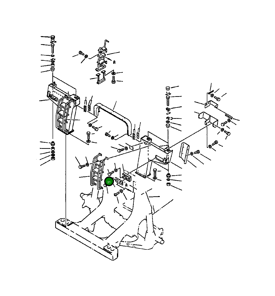 Крышка 569-54-61850 Komatsu