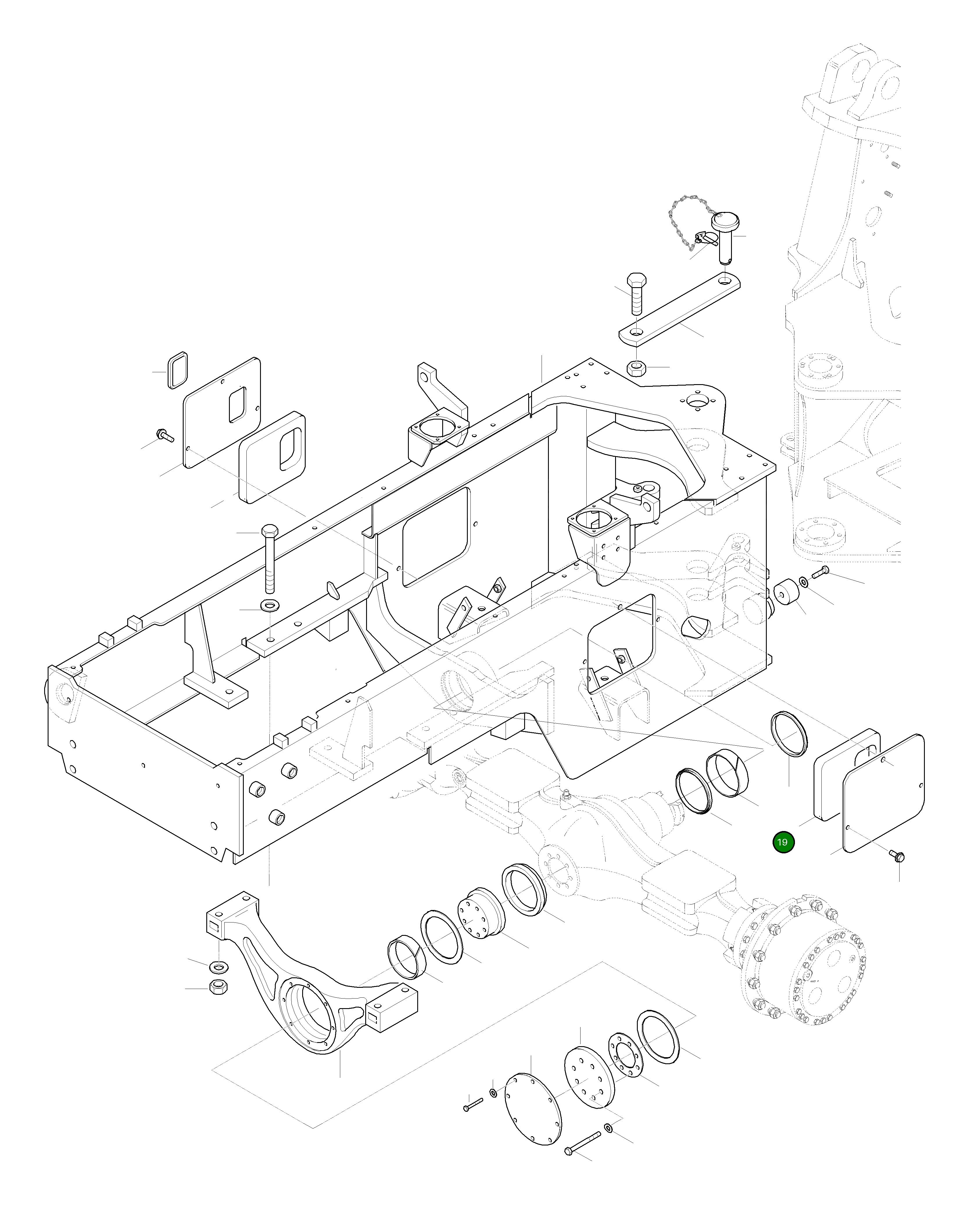 Крышка 42Y-46-H2050 Komatsu