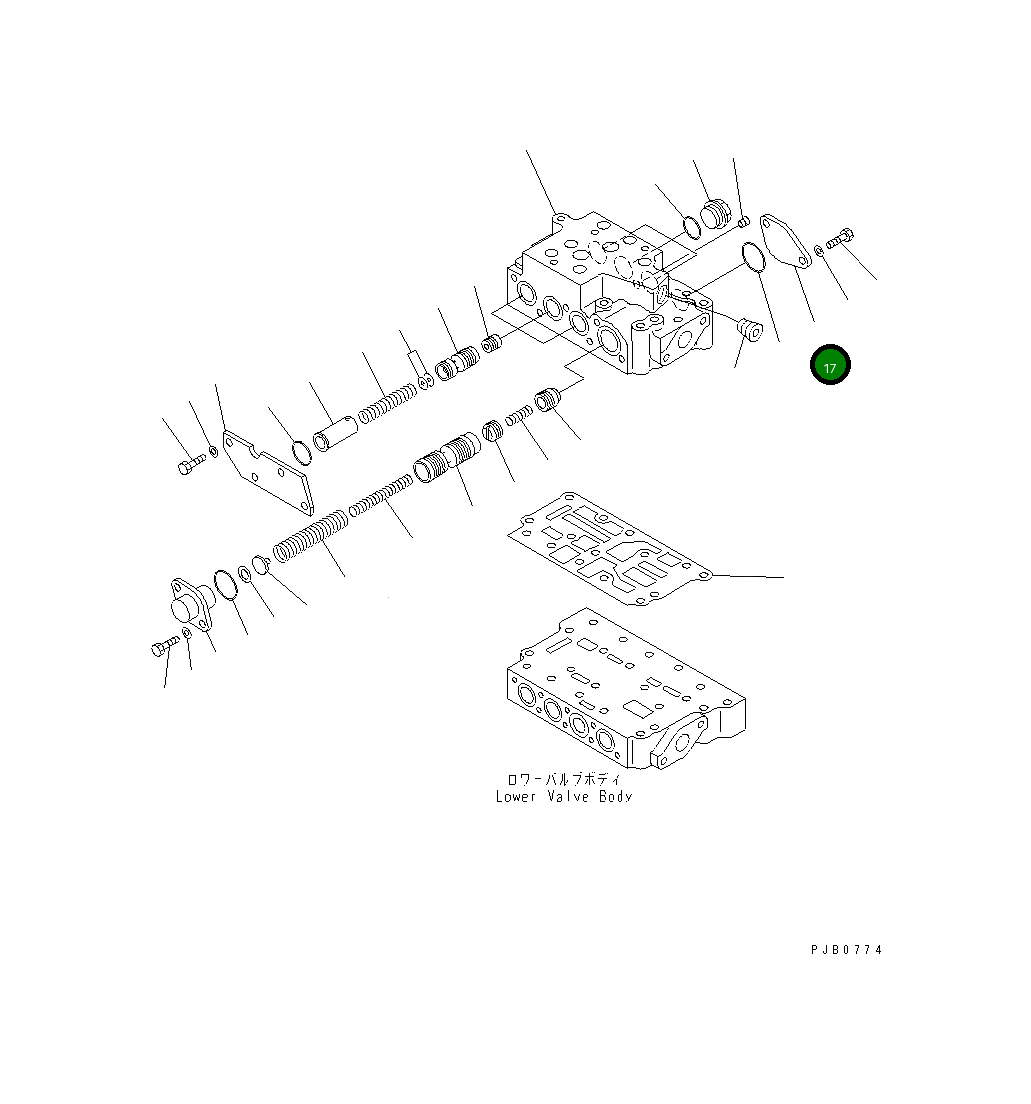 Крышка 17A-15-15840 Komatsu