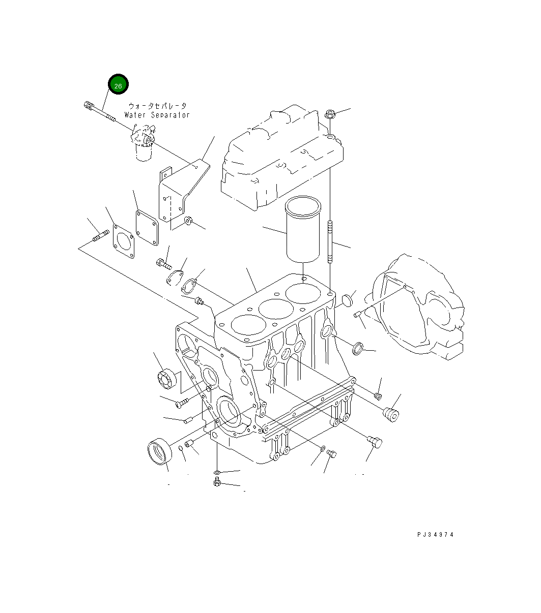 Болт YM129335-55652 Komatsu