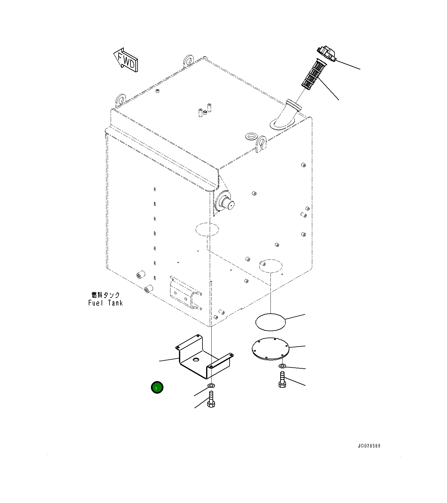 Крышка 561-04-81260 Komatsu