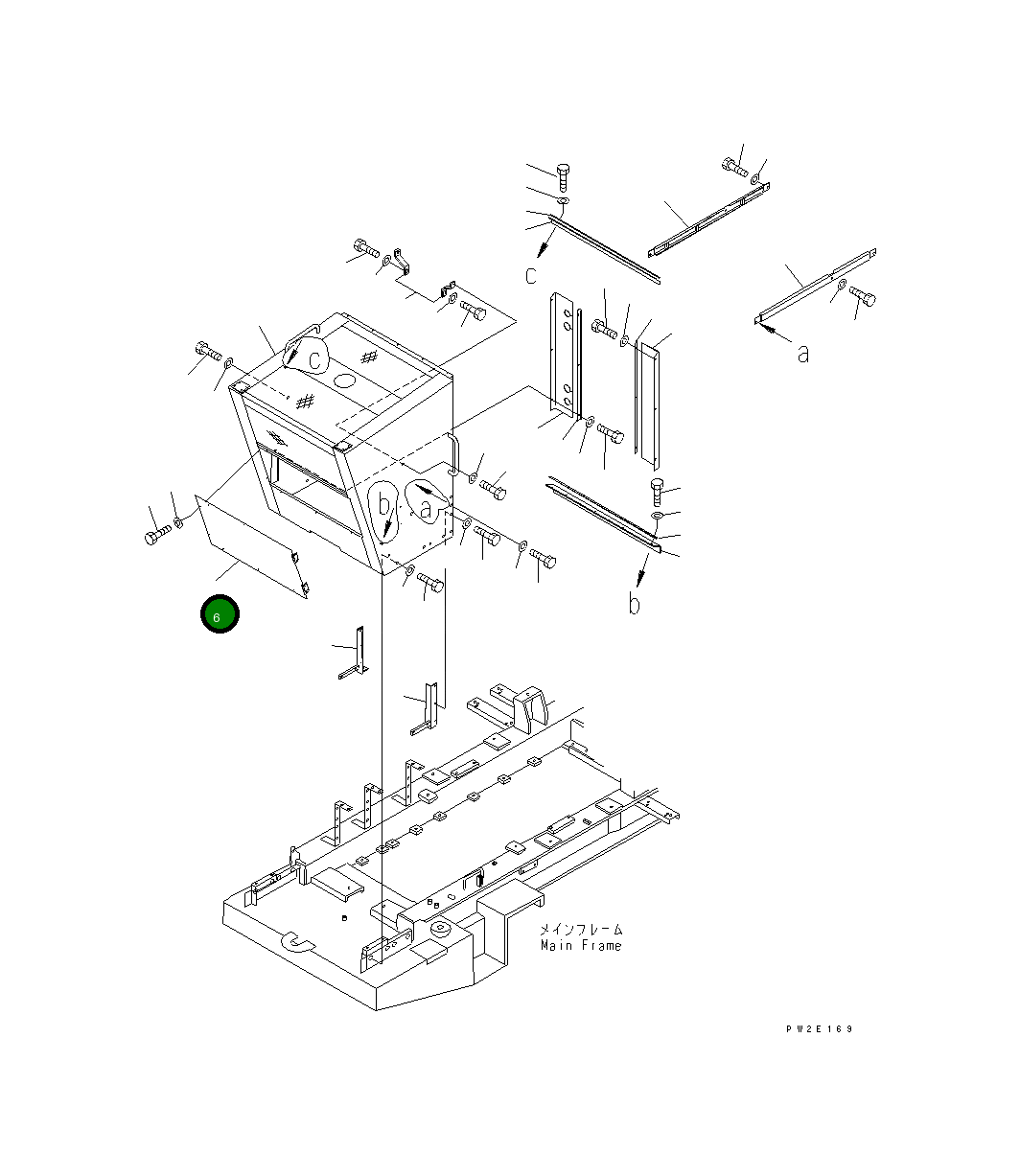 Крышка 263-54-32122 Komatsu