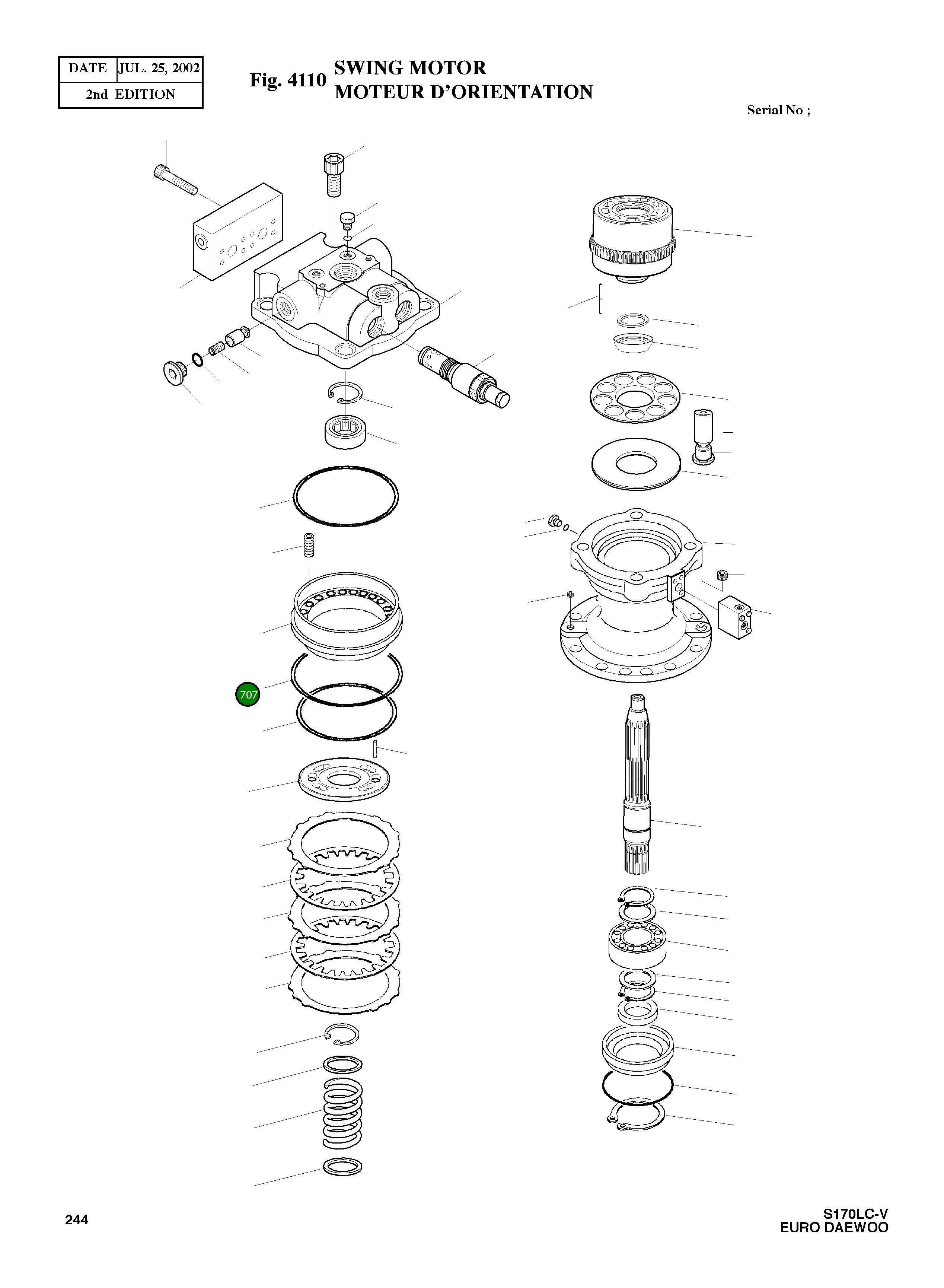 Кольцо уплотнительное (O-Ring) 180-00221 Komatsu
