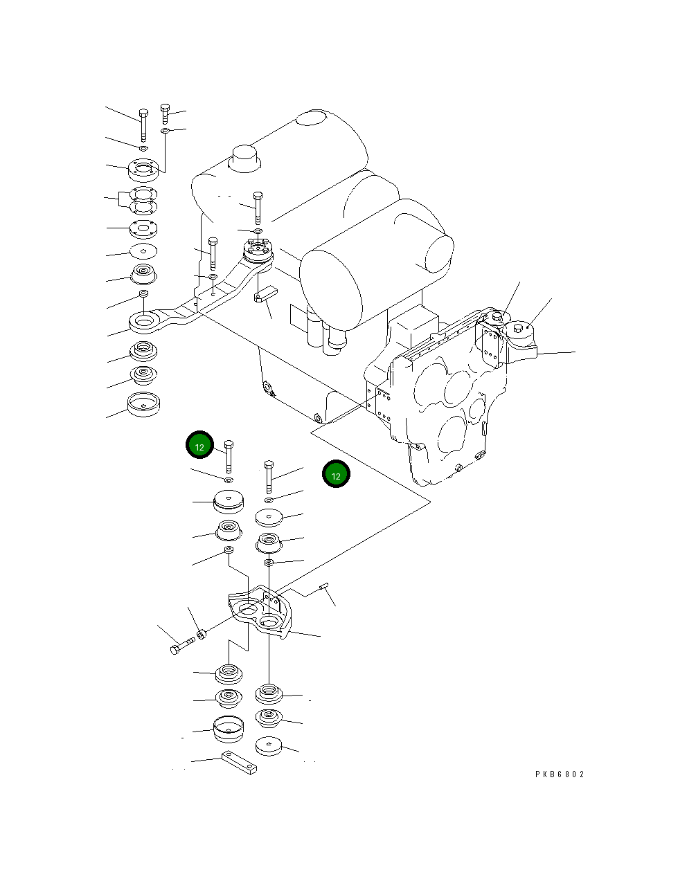 Болт 209-09-78130 Komatsu