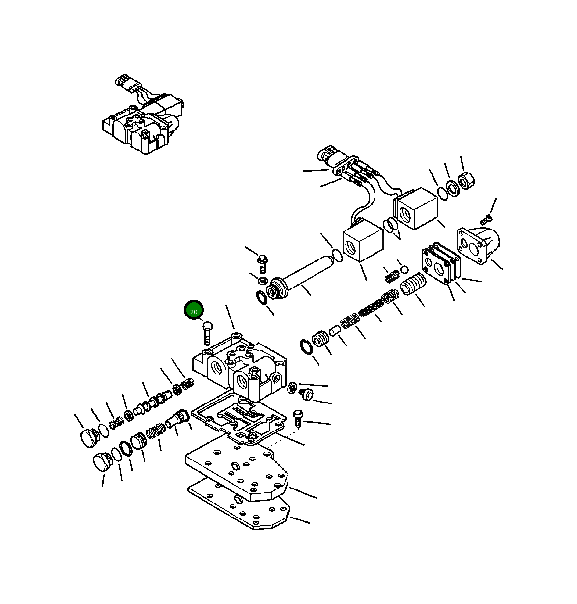 Болт CA0020807  Komatsu