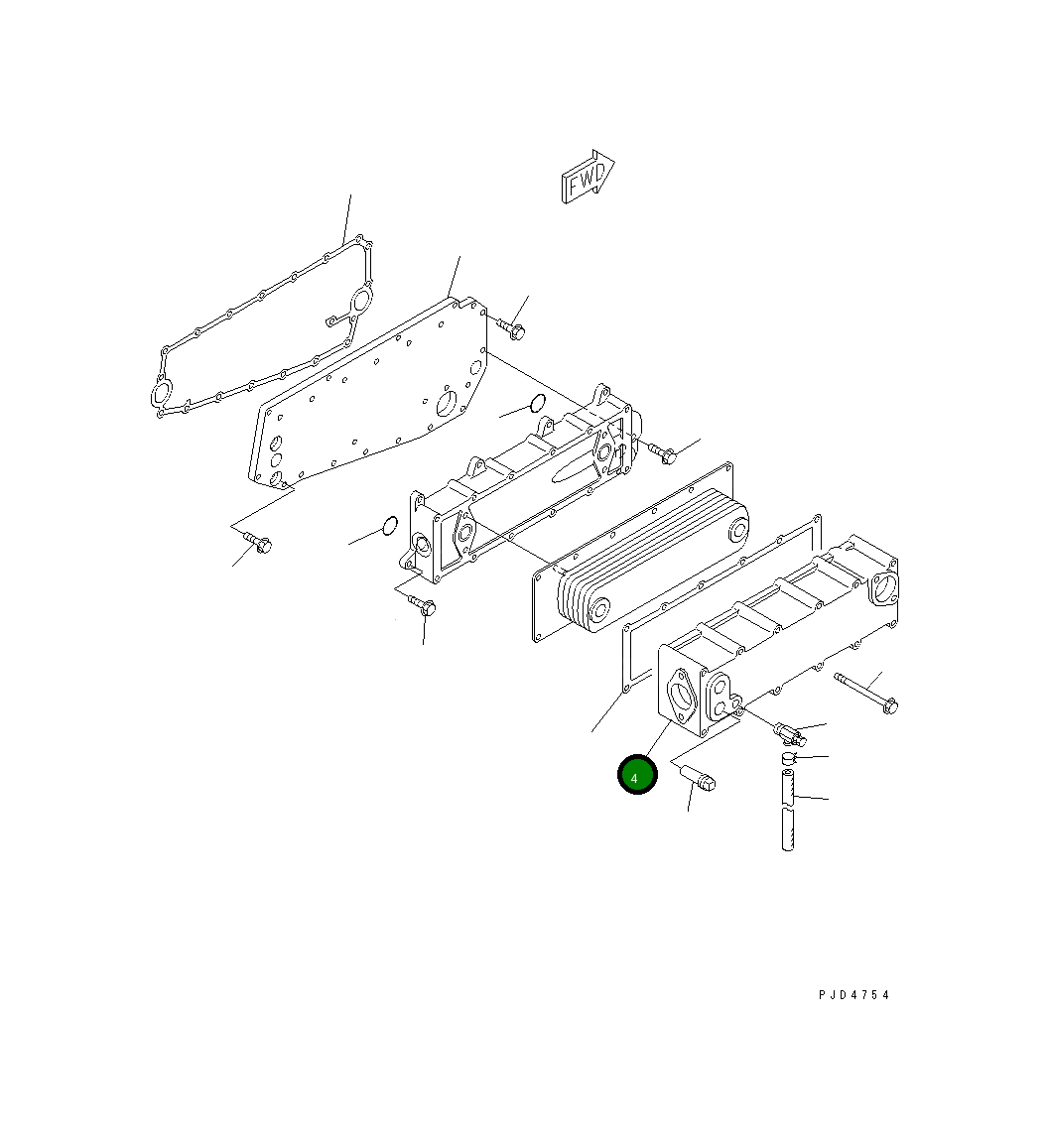 Крышка 6212-66-2131 Komatsu