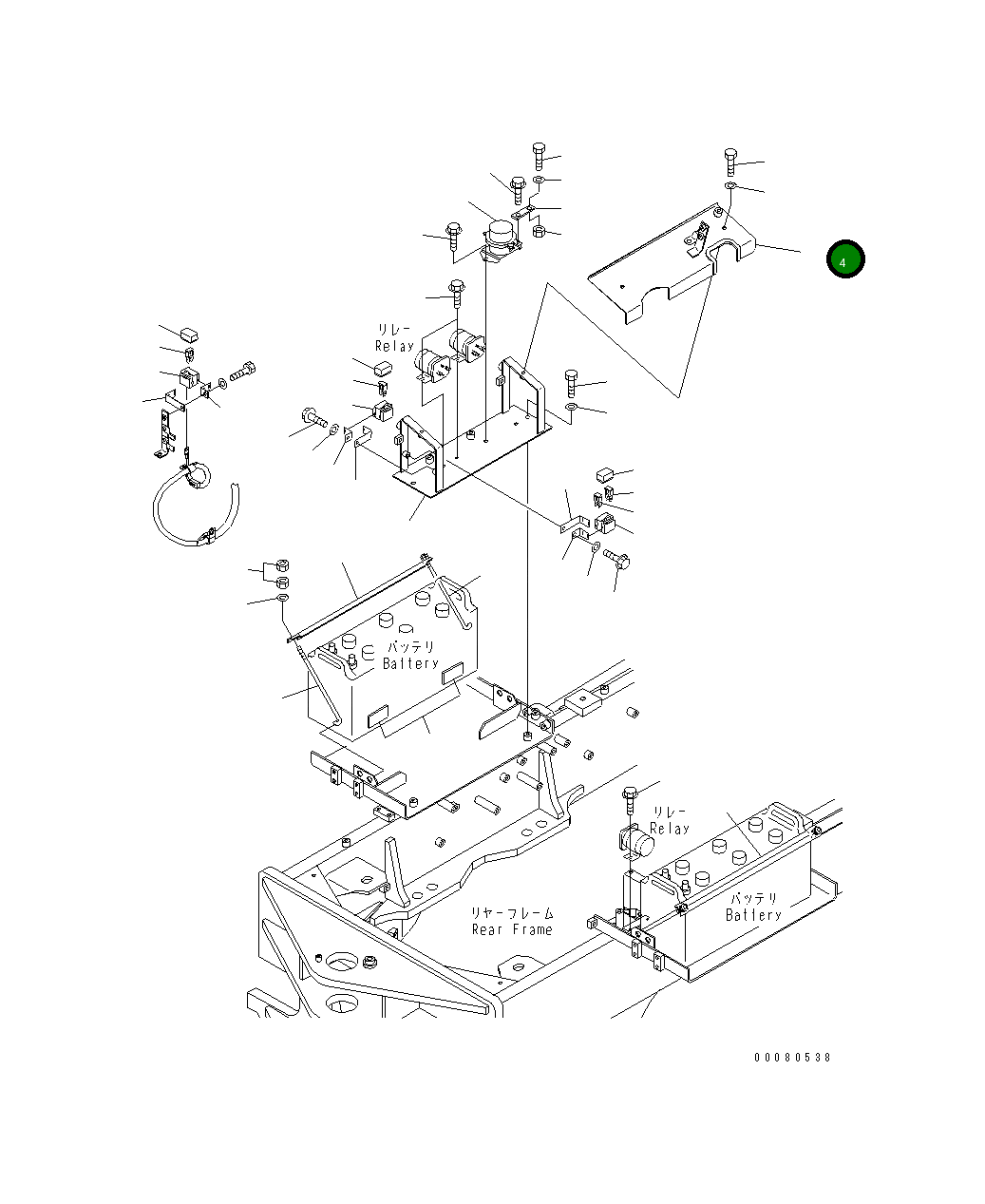 Крышка 23B-06-53230 Komatsu