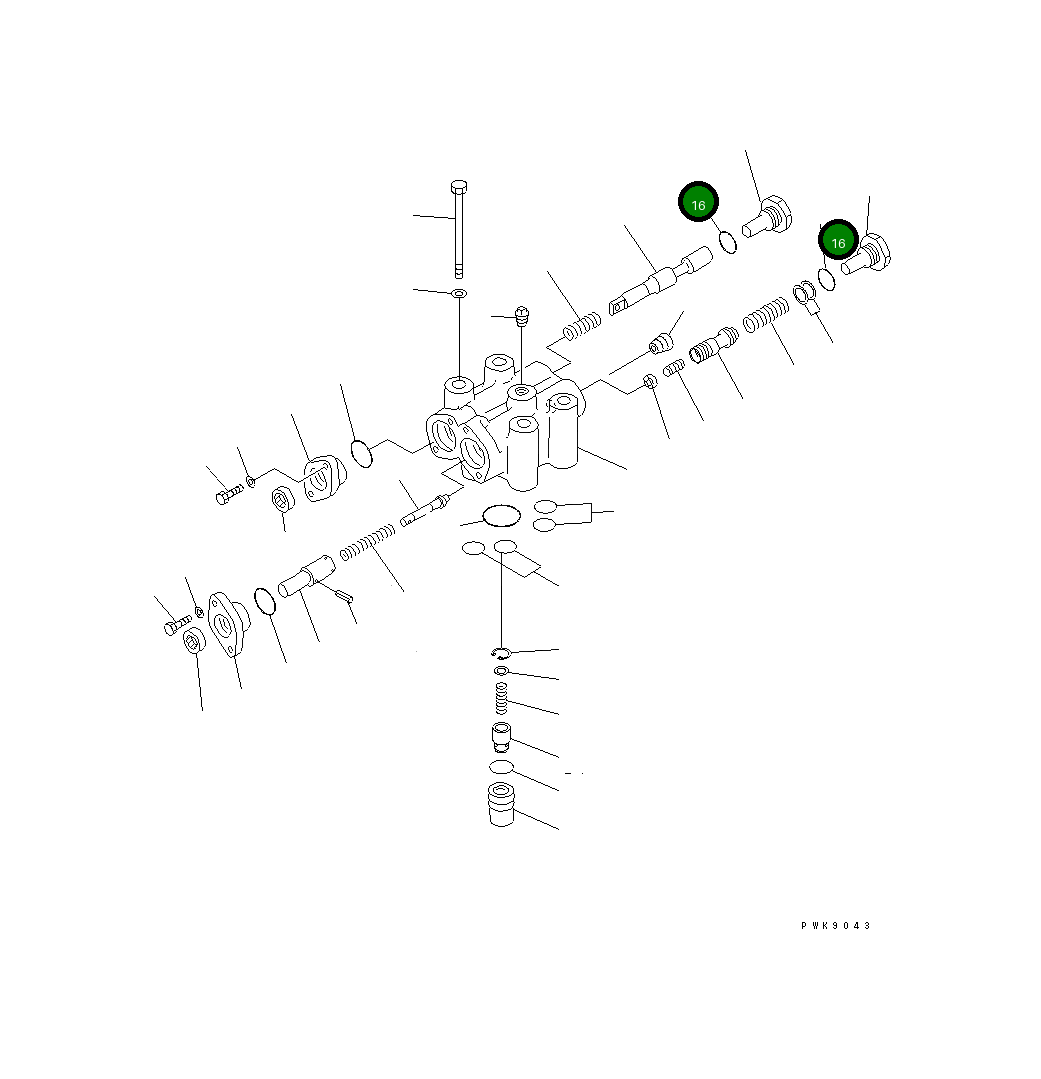 Кольцо уплотнительное (O-Ring) 07002-32434  Komatsu