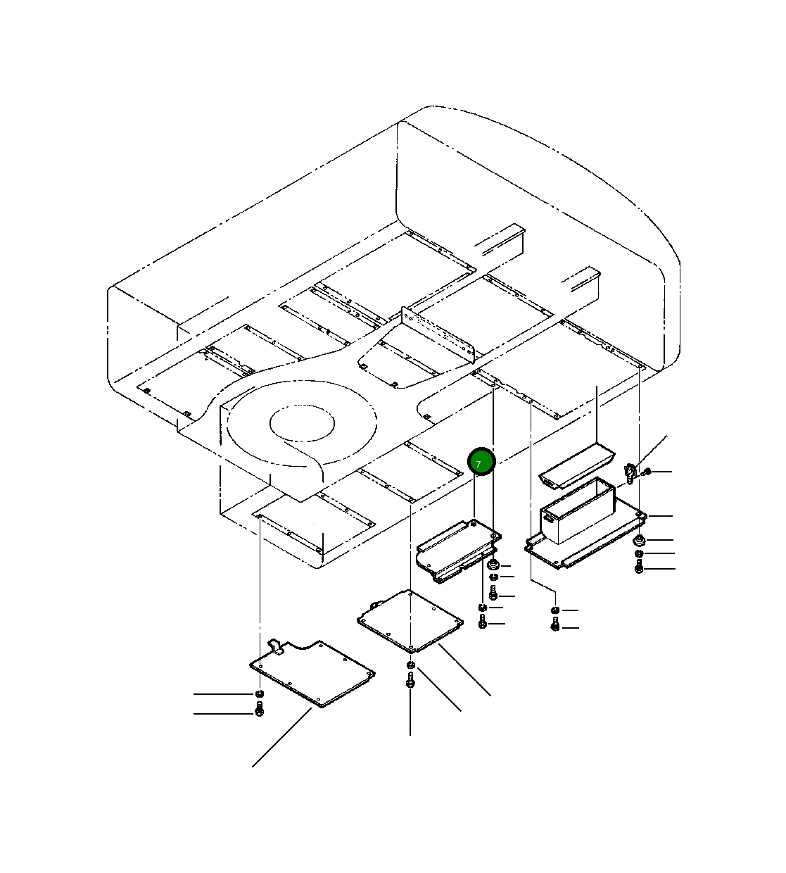 Крышка 20Y-54-28732  Komatsu