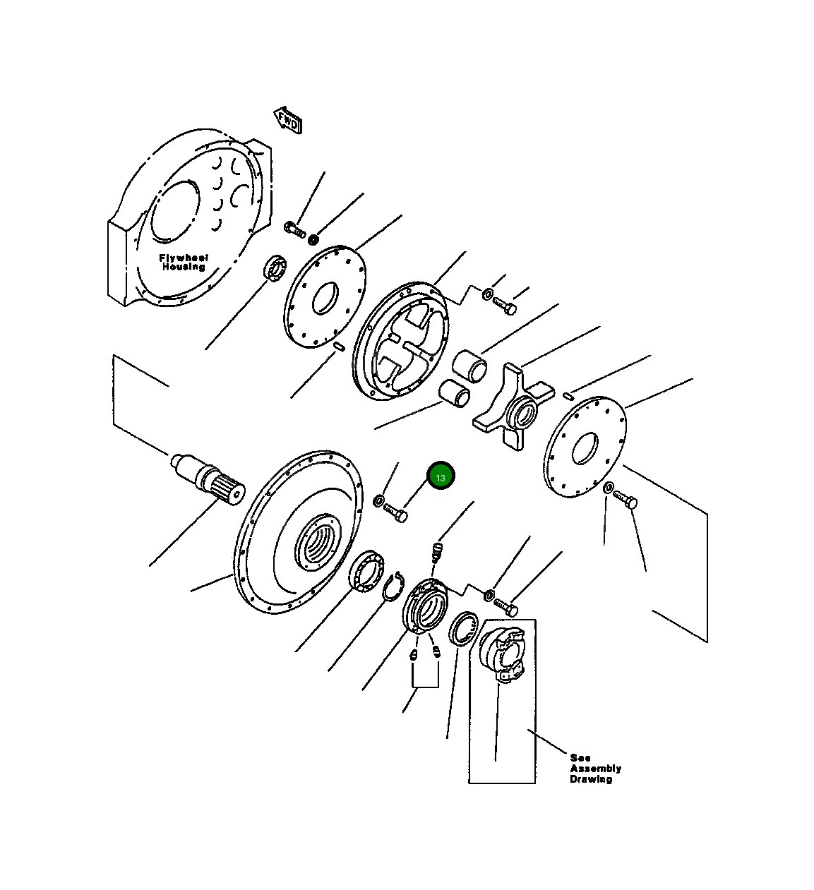 Болт 02010-80844 Komatsu