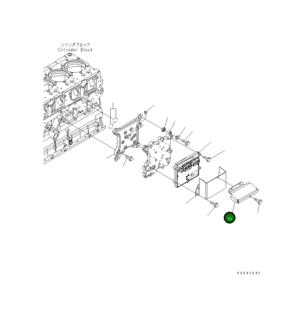Крышка 6261-81-9820  Komatsu