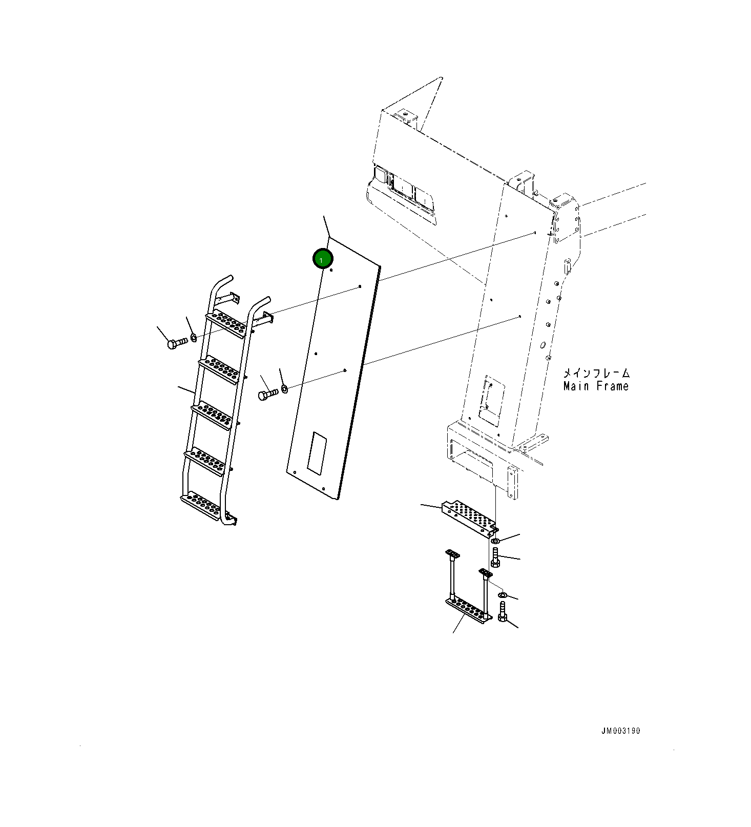 Крышка 561-54-86624 Komatsu