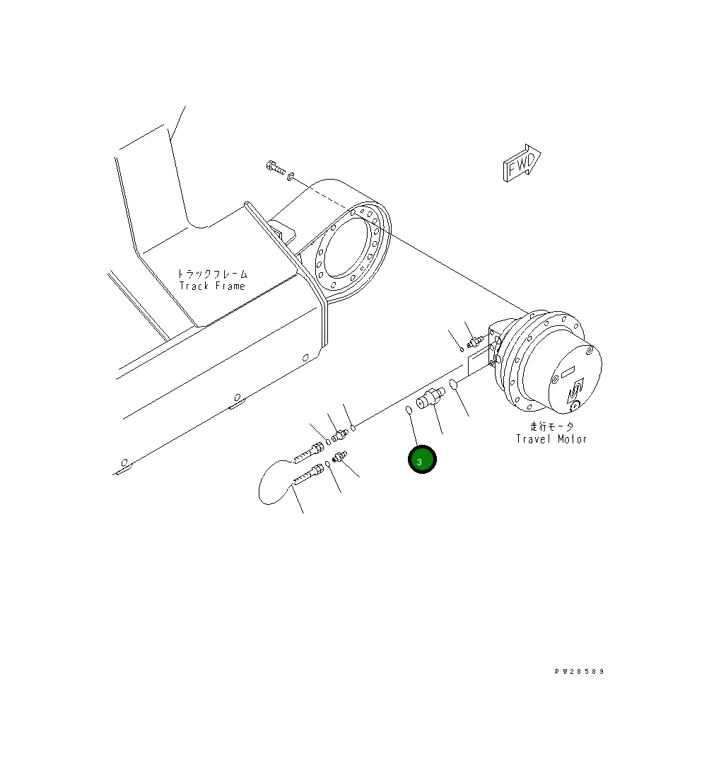 Кольцо уплотнительное (O-Ring) 02896-11015 Komatsu