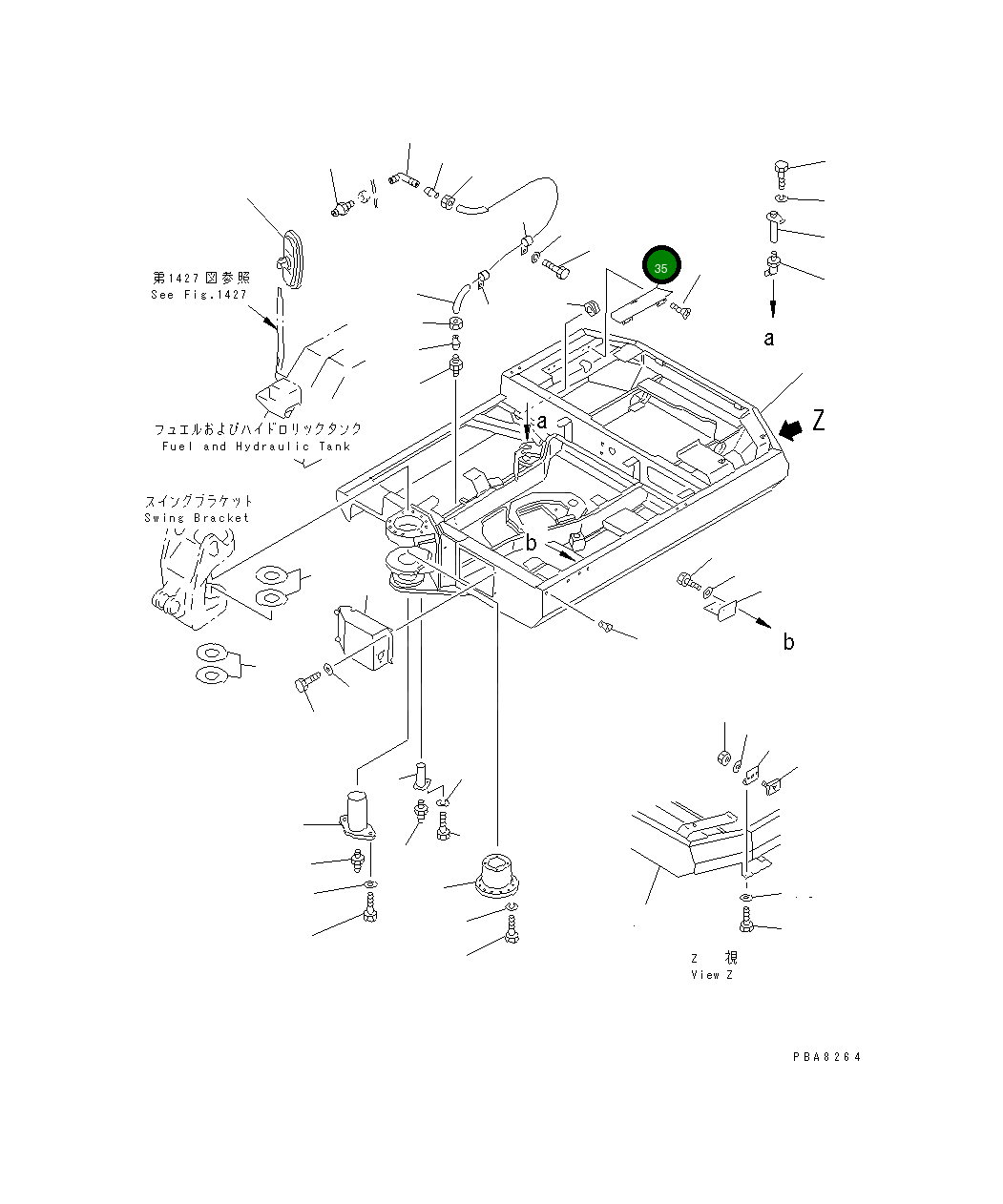 Крышка 21F-46-11430 Komatsu