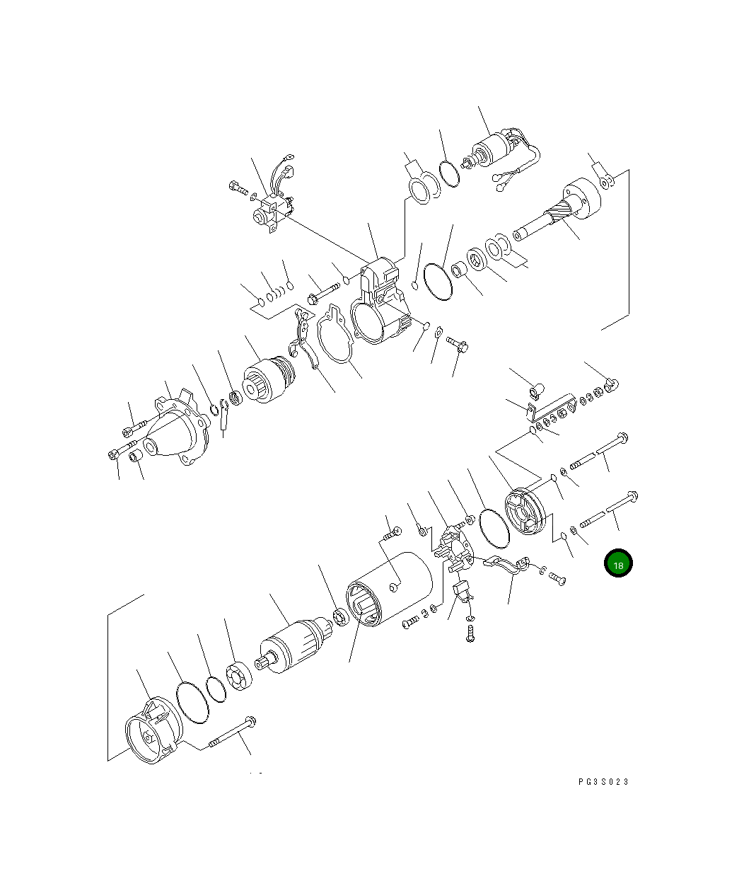 Болт SD5010-23300 Komatsu