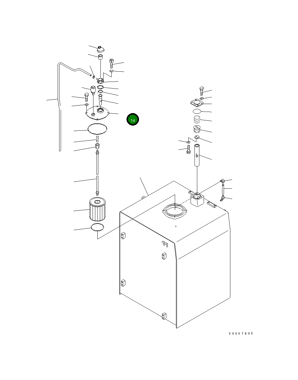 Крышка 209-60-77120 Komatsu