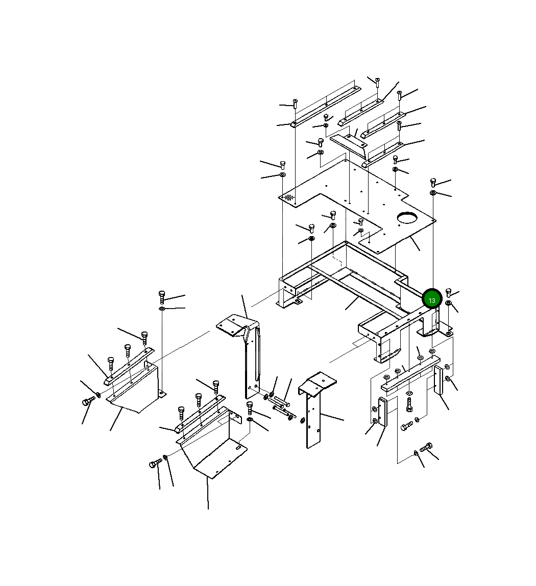 Крышка 20Y-54-B2320 Komatsu