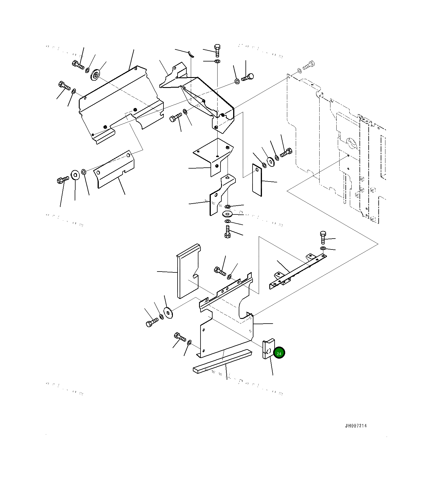 Крышка 20Y5471572 Komatsu