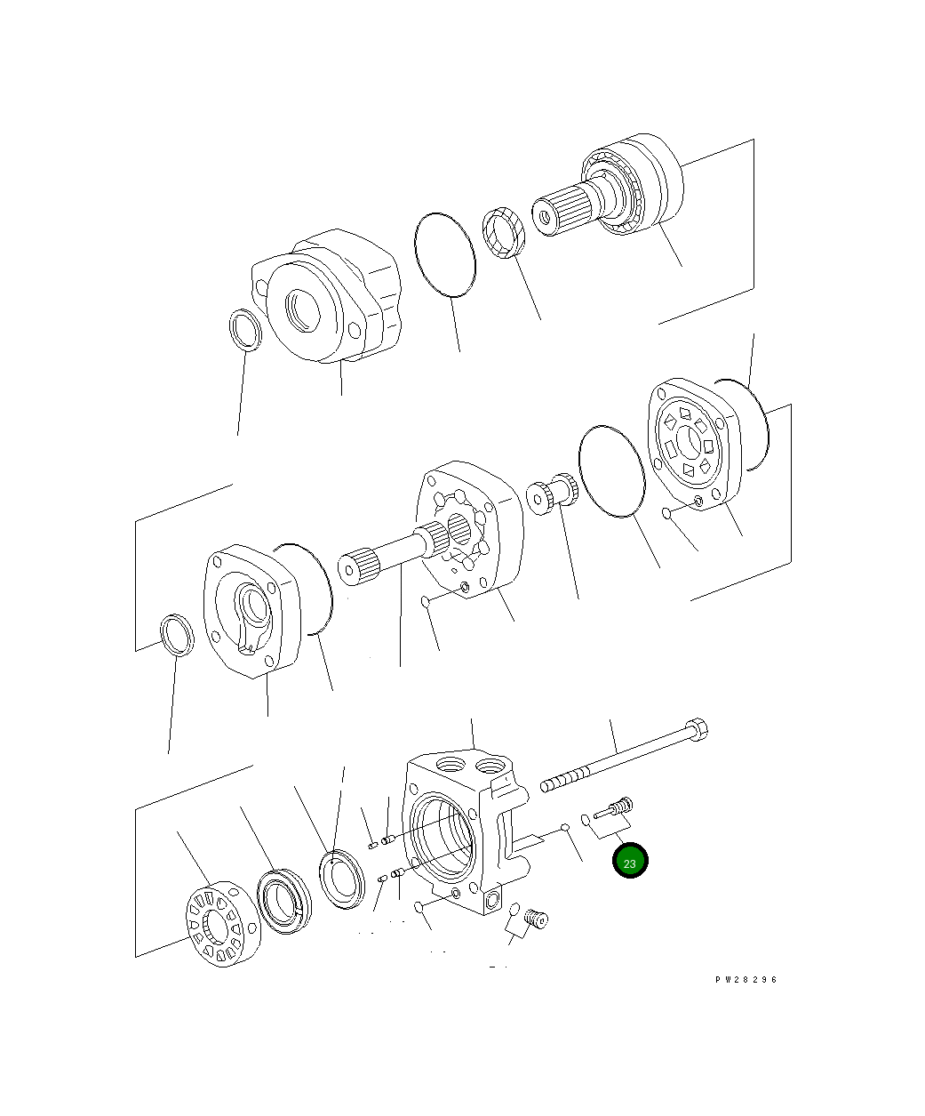 Кольцо уплотнительное (O-Ring) ST250003-903 Komatsu