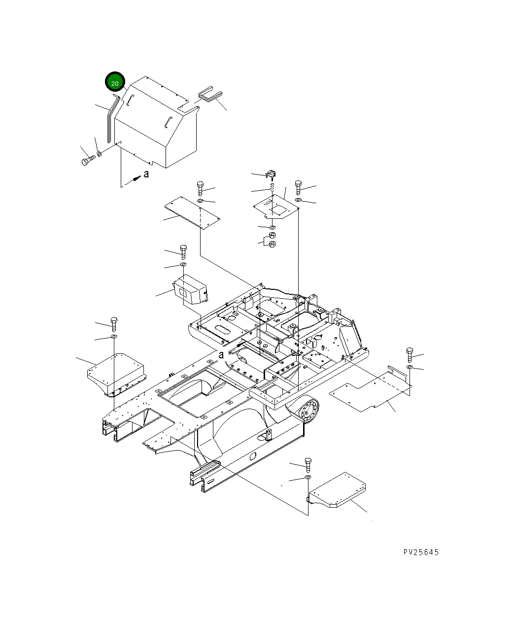 Крышка 8206-54-6140  Komatsu