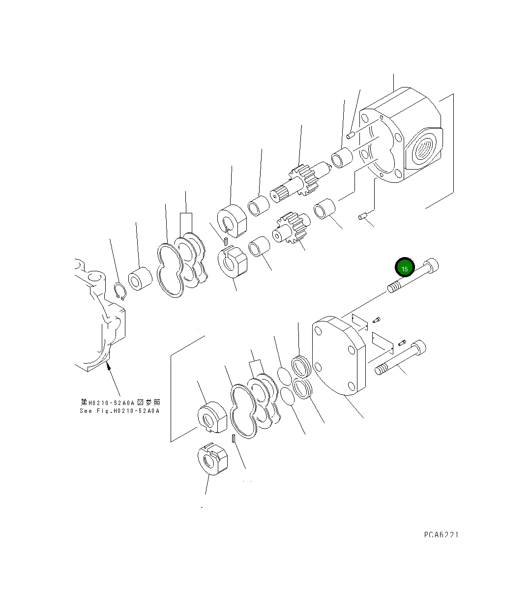Болт UC1301602001  Komatsu