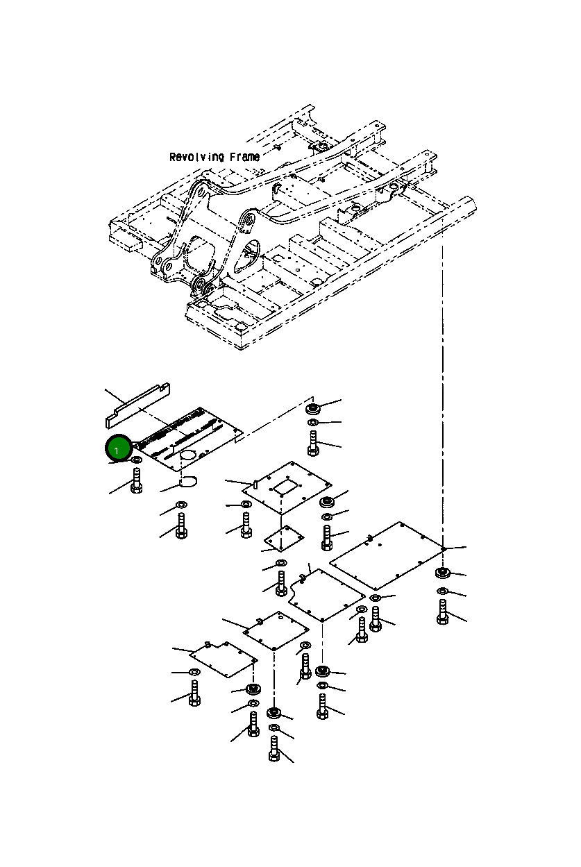Крышка 208-54-68850 Komatsu