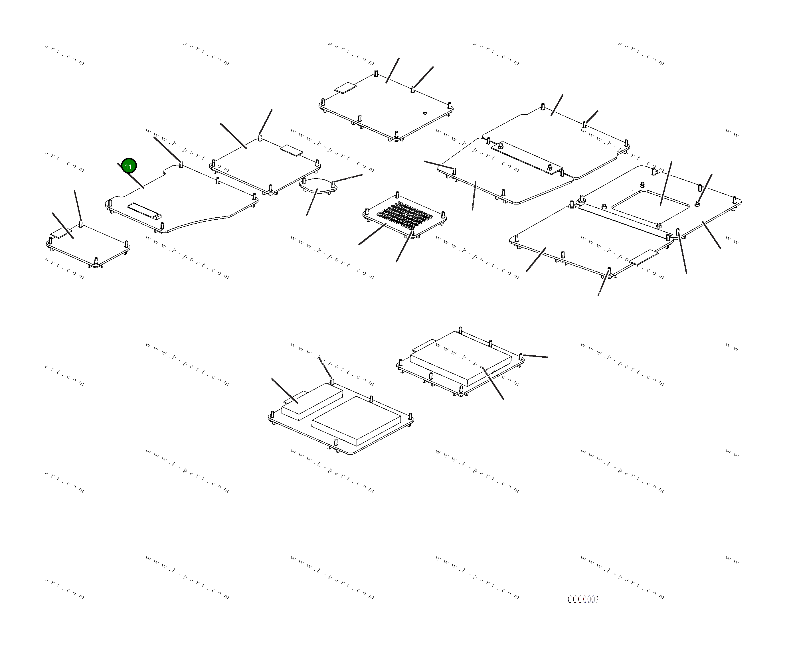 Крышка 2A6-54-A1470 Komatsu