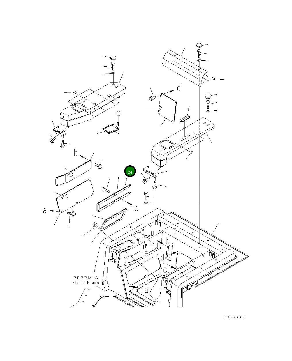 Крышка 134-54-65140 Komatsu