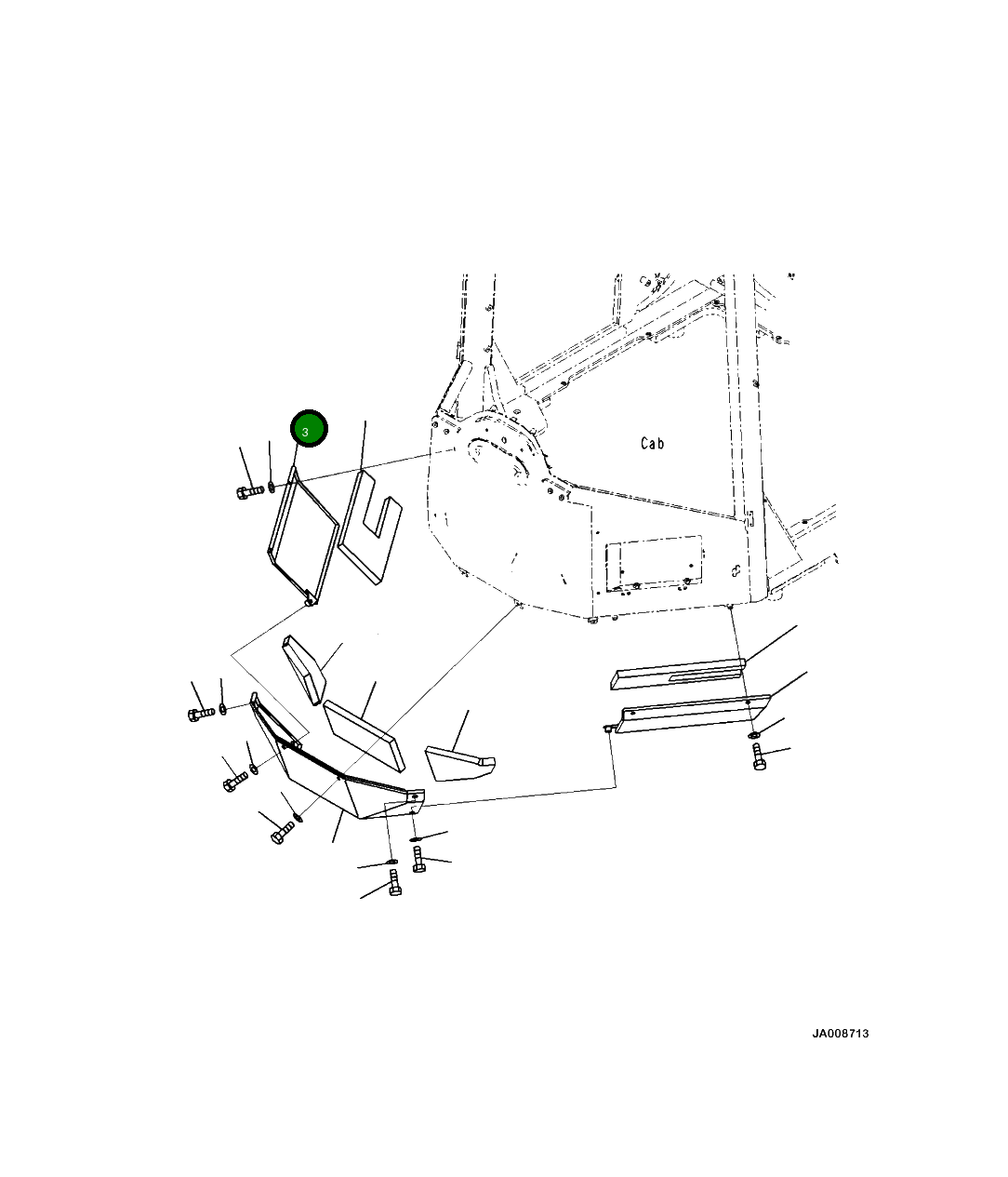 Крышка 425-54-44160 Komatsu