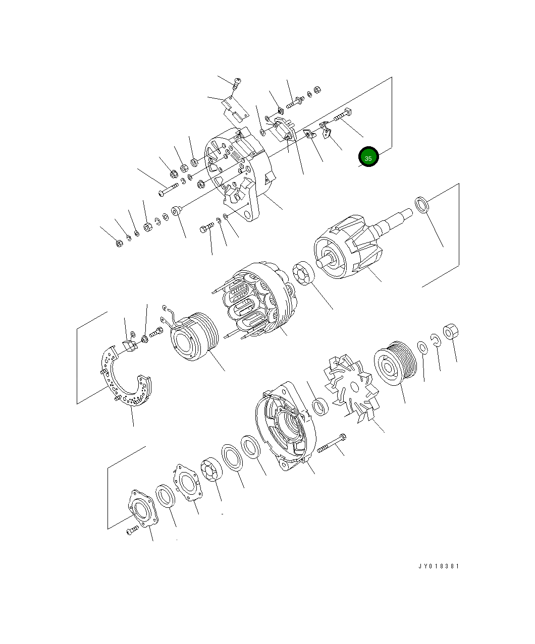 Болт KD0-09001-5280 Komatsu