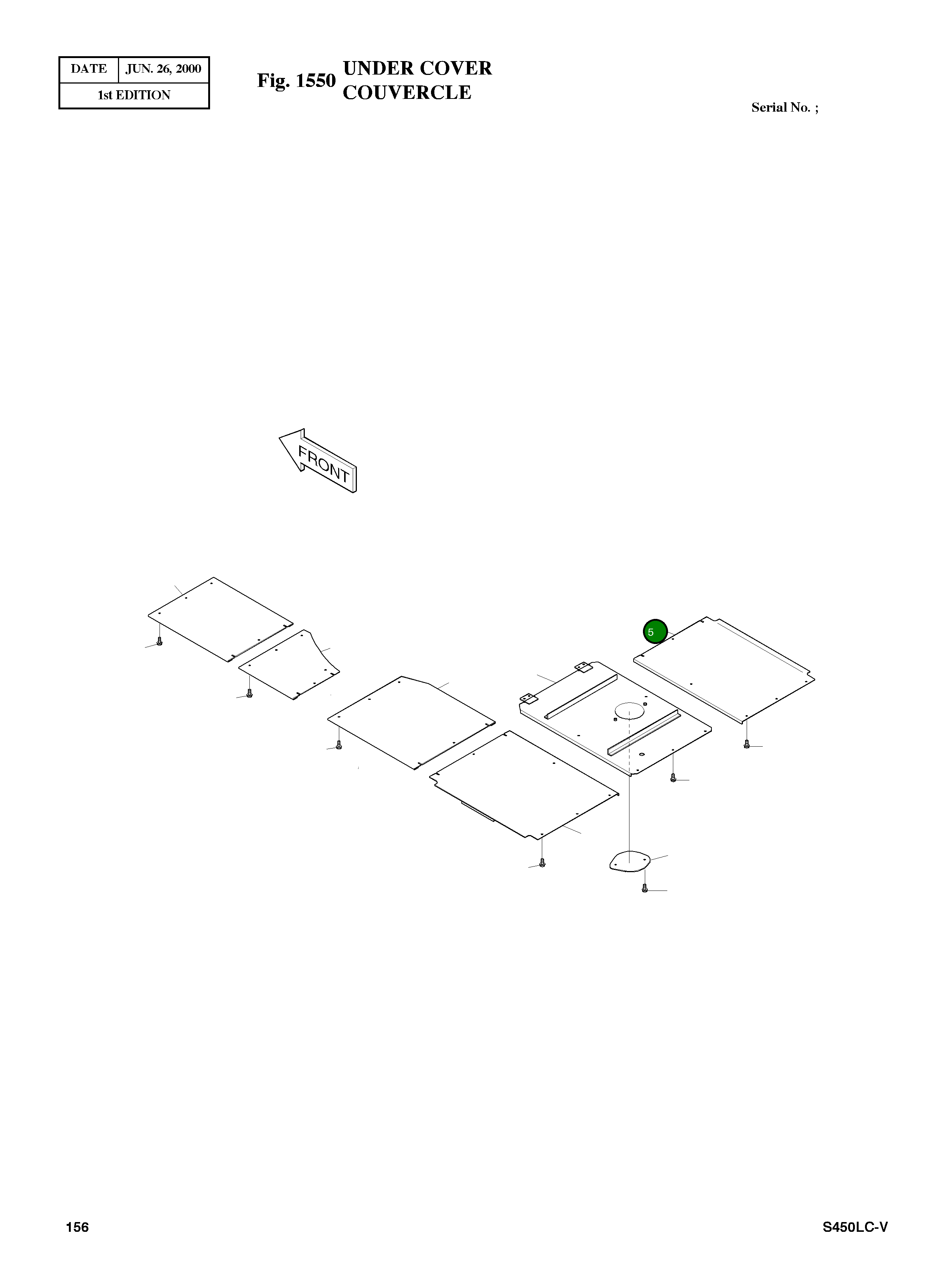 Крышка 2627-1914 Komatsu