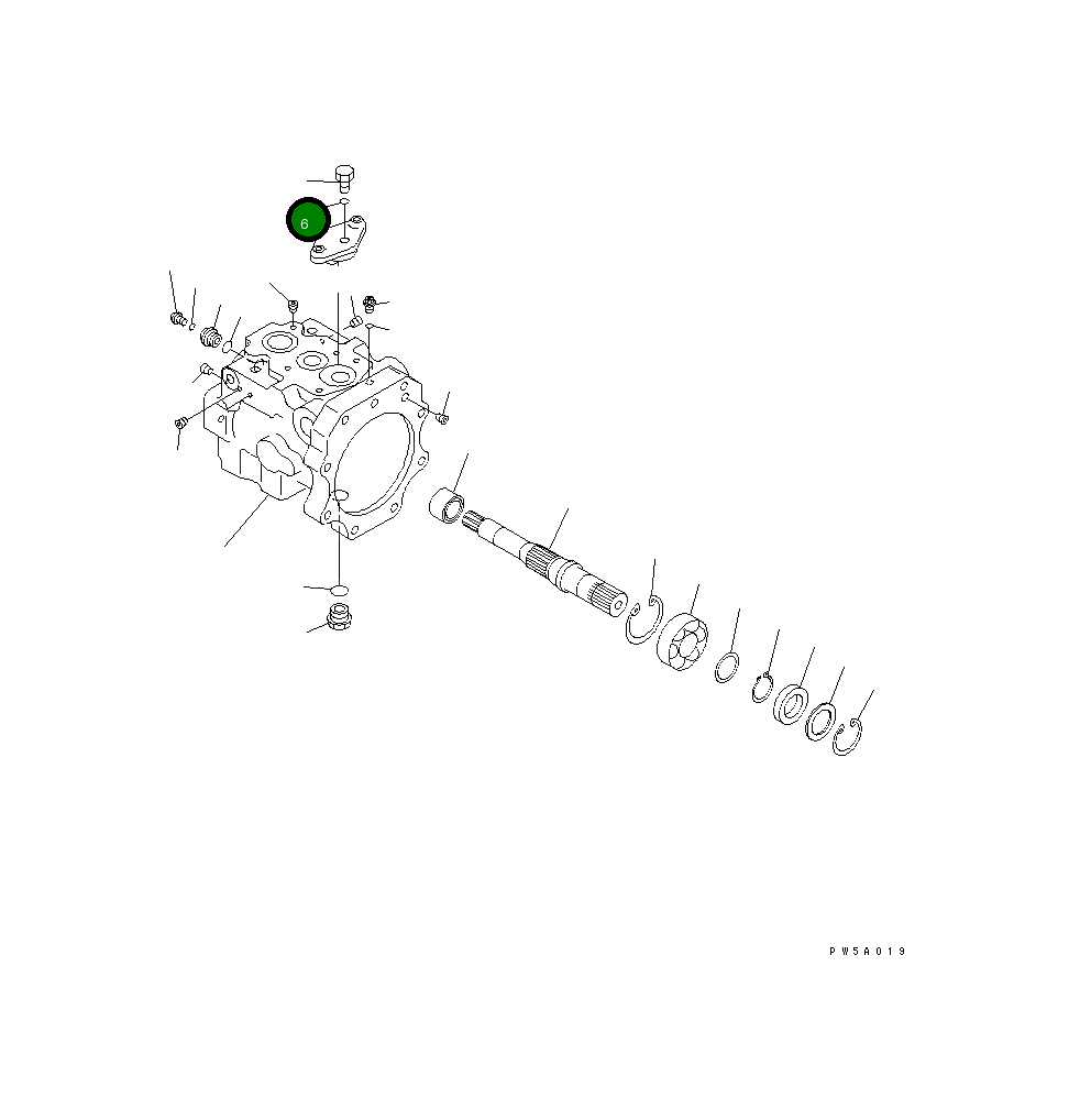 Кольцо уплотнительное (O-Ring) 07002-61223 Komatsu