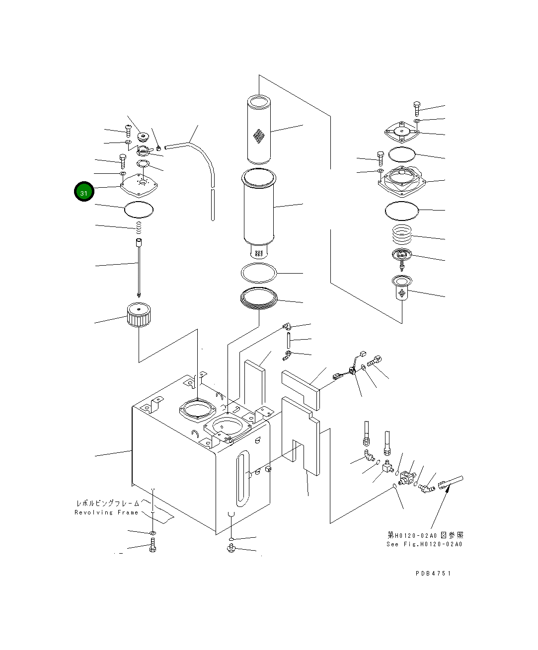 Крышка 20E-60-K1210 Komatsu